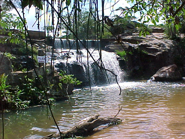 A small country waterfall in Paraguay
