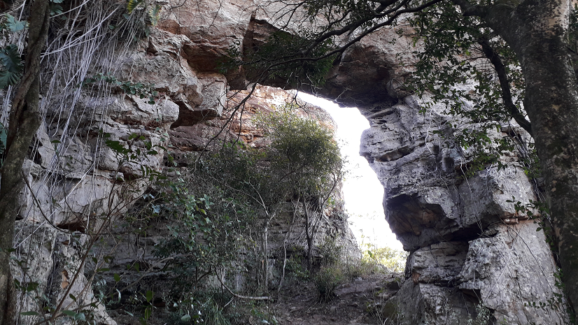 Stone Archways. Rock forms in the Paraguayan hills