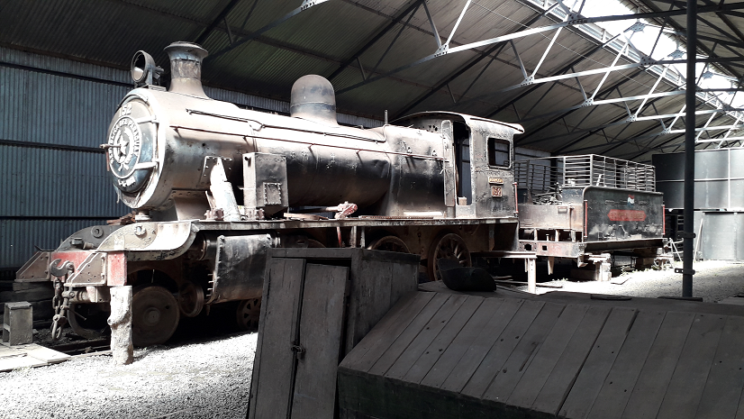 Sapucai rail yard. Workshops and railway museum.